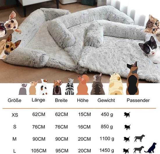 tapis pour chien pour canapé / Lit pour chien - Coussin pour chien - Lit pour animal de compagnie, lit pour chien, oreiller, lit pour chien, lit,