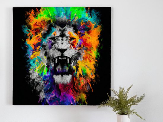 Hear me roar | Hear me roar | Kunst - 80x80 centimeter op Dibond | Foto op Dibond