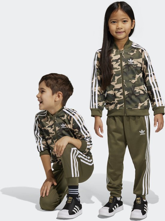 Set adidas Originals Camo SST - Enfants - Beige - 128 | bol