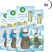 Air Wick Reeds Essential Oils Soft Cotton 33ML- 4 Stuks - Voordeelverpakking