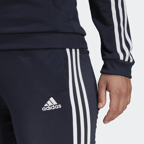 Wieg generatie thuis adidas Sportswear Essentials 3-Stripes Trainingspak - Dames - Blauw - L  kort | bol.com