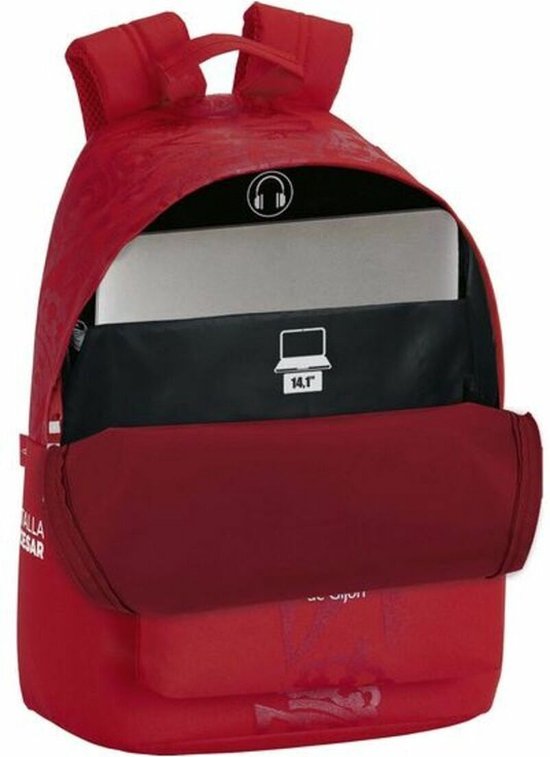 Laptop Backpack Real Sporting de Gijón 14,1'' Red