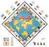 Afbeelding van het spelletje Monopoly Travels over de hele wereld, Society Game, 8 jaar oud - versie met 100% winnend gouden ticket