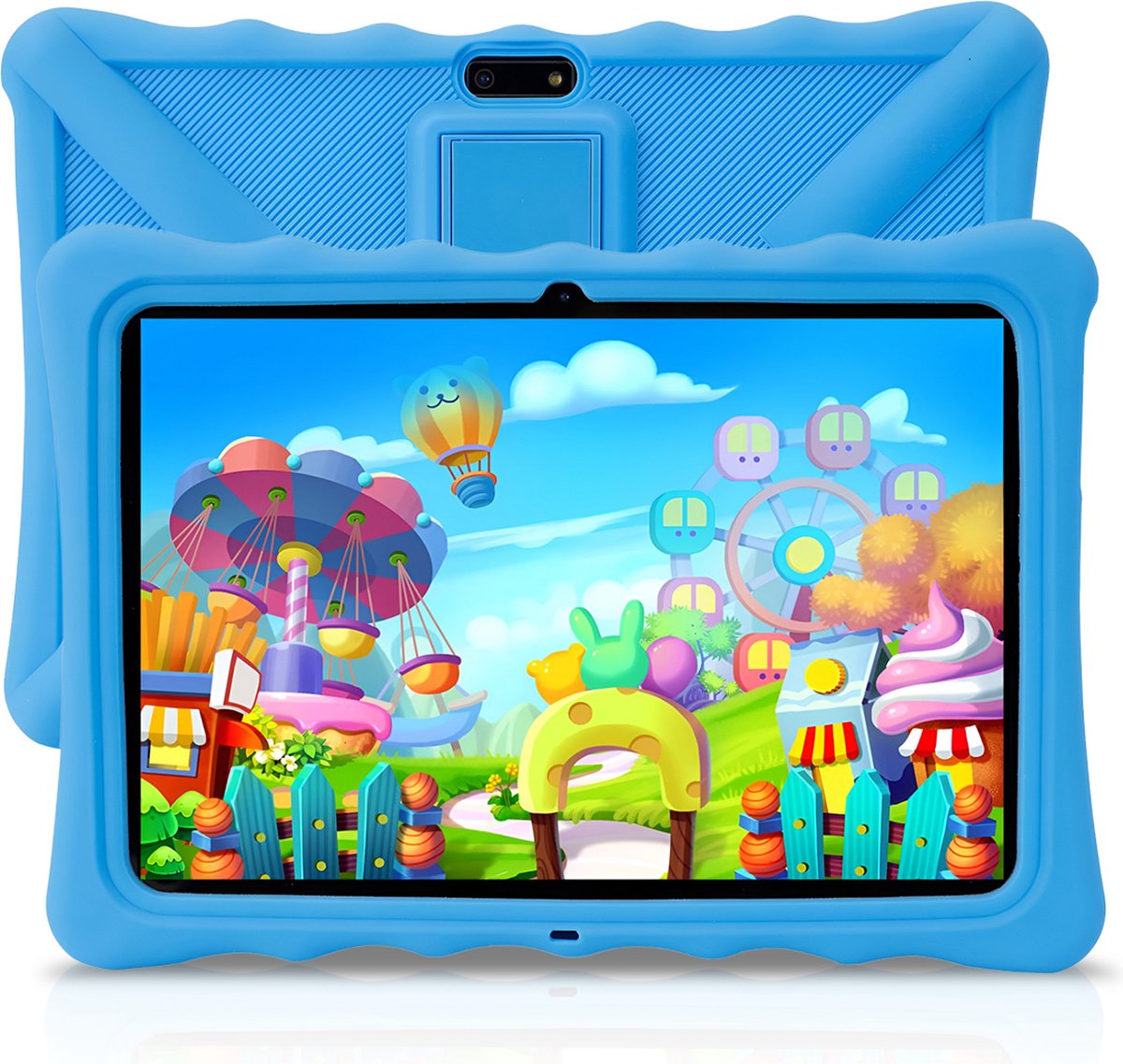 ZINLY® Kindertablet XL - Tablet - 10 inch - 5000 mAh batterij - Android 10.0 - Langdurig gebruik - Kids Proof - Kinder tablet voor kinderen vanaf 3 jaar - Incl beschermhoes & Ouderlijk Toezicht App - Blauw