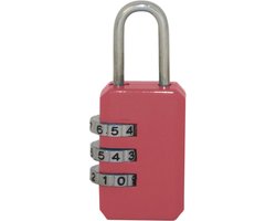 JETLEG Slotje met 3 cijferige cijfercode - Rood