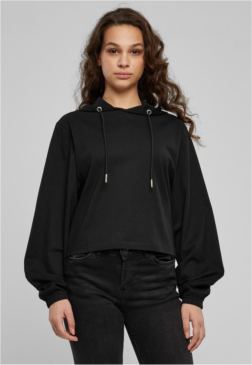 Urban Classics Heavy Short Hoodie/trui M Zwart