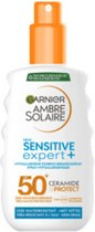 2x Garnier Ambre Solaire Sensitive Expert+ Zonnebrandspray SPF 50+ Ceramide Protect 150 ml