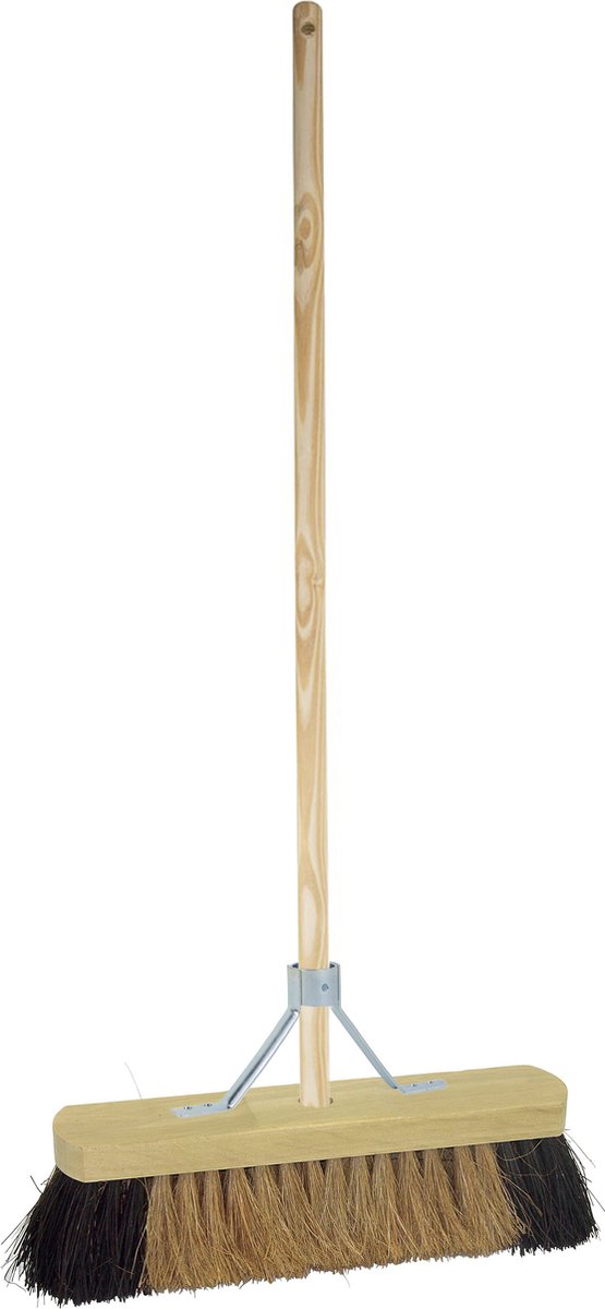 Goedkoopste Betra Binnenbezem - FSC hout - kokos/natuurvezel - zacht/hard - 30 x 130 cm
