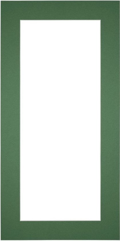 Votre Décoration Passe-Partout - Format cadre 20x40 cm - Format photo 10x30 cm - Vert Forêt