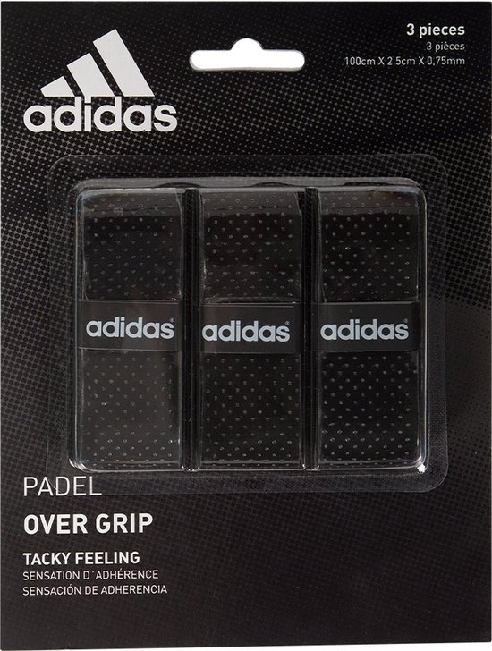 Adidas (3X) Padel Overgrip - Zwart | Maat: UNI
