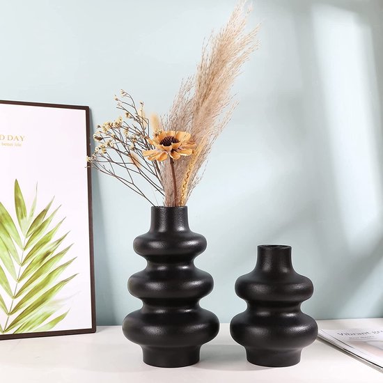 Vaas Black Pampas | Natuurlijk Bloemen