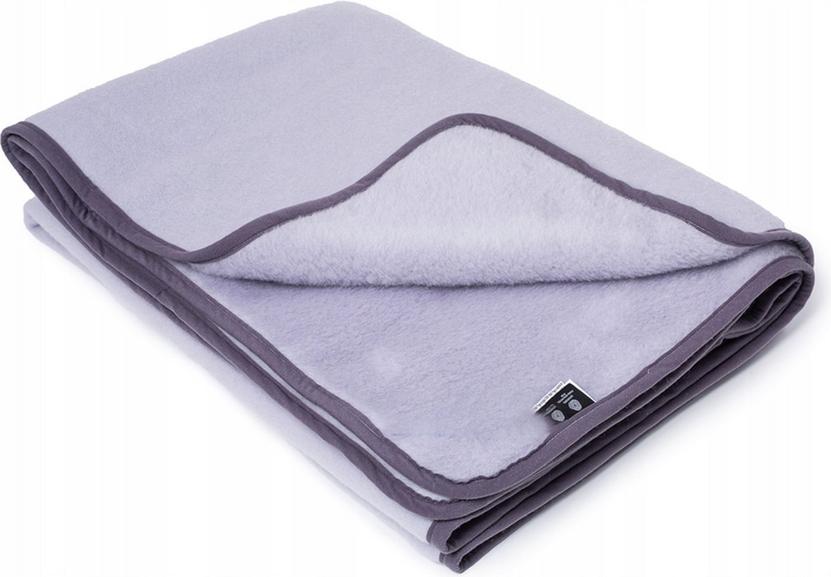 Wollen Deken 100% Wol Merino & Kameel Blend - OnceDoce® 450 g/m² Heerlijk Zacht Ademend en Warm - NORDIC FROST - Wasbaar - 160x200cm
