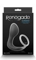 Renegade - prostaatplug met penisring Slingshot - Zwart