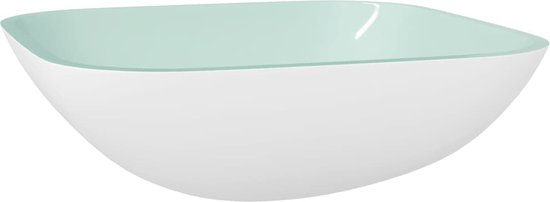 vidaXL Wasbak 35x12 cm gehard glas goudkleurig, wastafel