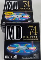 5-Pack Maxell MD74 Minidiscs