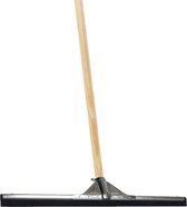 Betra Raclette de sol/raclette de douche - pour eau métal/caoutchouc 100 cm - avec manche en bois 150 cm