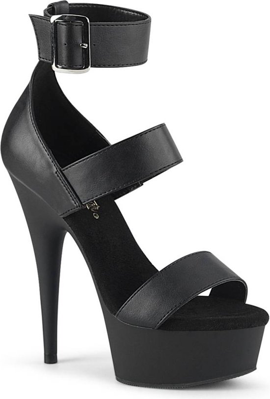 Pleaser Ankle Strap Sandal -35 Chaussures- DELIGHT-629 US 5 Zwart