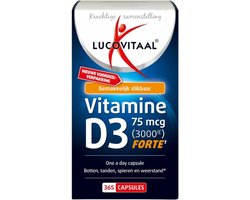 Lucovitaal Vitamine D3 D3 75mcg (3000IE) Forte 365 capsules