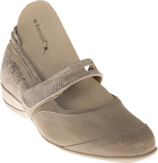 Dames Instappers Ballerina s Xsensible Palermo Taupe Maat 39 bol