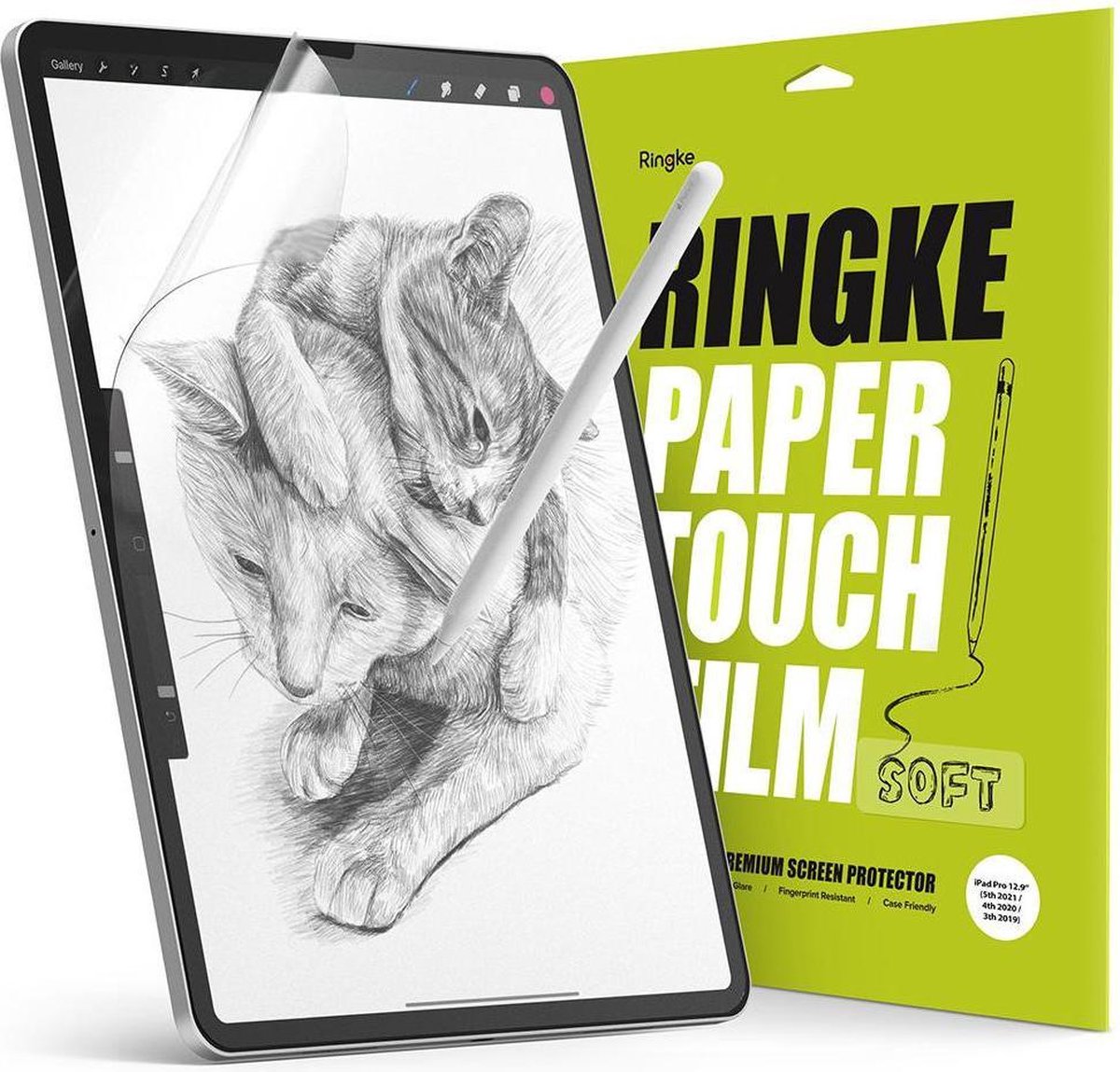 Ringke Paper Touch Soft Sceen Protector Geschikt voor Apple iPad Pro 12.9