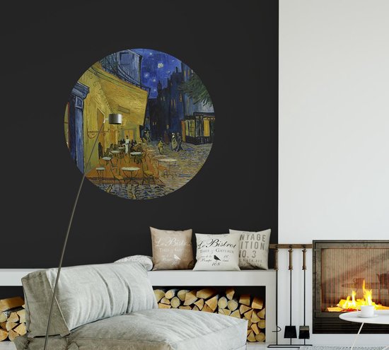 Terrasse de café la nuit (place du Forum), Vincent van Gogh - Photo sur Wallpaper Circle - ⌀ 40 cm