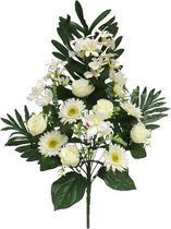 Gerimport Kunstboeket Gerbera 15 X 62 Cm Wit