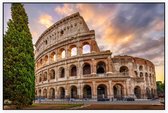 Flavisch Amfitheater bekend als Colosseum in Rome - Foto op Akoestisch paneel - 150 x 100 cm