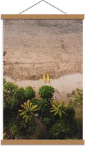 Schoolplaat – Surferborden op het Strand - 40x60cm Foto op Textielposter (Wanddecoratie op Schoolplaat)