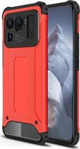 Xiaomi Mi 11 Ultra Hoesje - Mobigear - Outdoor Serie - Hard Kunststof Backcover - Rood - Hoesje Geschikt Voor Xiaomi Mi 11 Ultra