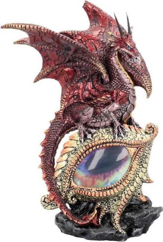Nemesis Now Beeld/figuur Eye Of The Dragon Red Met licht Rood