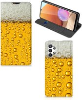 Flip Cover Valentijn Cadeautje hem Geschikt voor Samsung Galaxy A32 5G Enterprise Editie | Geschikt voor Samsung A32 4G Telefoonhoesje Bier