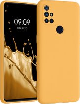 kwmobile telefoonhoesje voor OnePlus Nord N10 5G - Hoesje voor smartphone - Back cover in goud-oranje