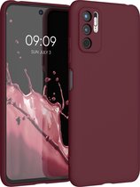 kwmobile telefoonhoesje voor Xiaomi Redmi Note 10 5G - Hoesje voor smartphone - Back cover in wijnrood