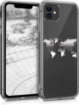 kwmobile telefoonhoesje geschikt voor Apple iPhone 11 - Hoesje voor smartphone - Wereldkaart design