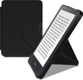 kwmobile case geschikt voor Kobo Clara HD - Met standaard - E reader cover van kunstleer - In zwart
