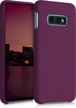 kwmobile telefoonhoesje geschikt voor Samsung Galaxy S10e - Hoesje met siliconen coating - Smartphone case in bordeaux-violet