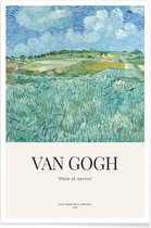 JUNIQE - Poster Van Gogh - Plain Near Auvers (1890) -30x45 /Blauw &