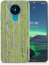 Cover Case Nokia 1.4 Smartphone hoesje Green Wood