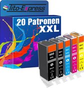 PlatinumSerie 20x cartridge alternatief voor Canon PGI-580 CLI-581