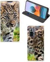 Beschermhoesje met foto Xiaomi Redmi Note 10 Pro Smart CoverCase Baby Luipaard