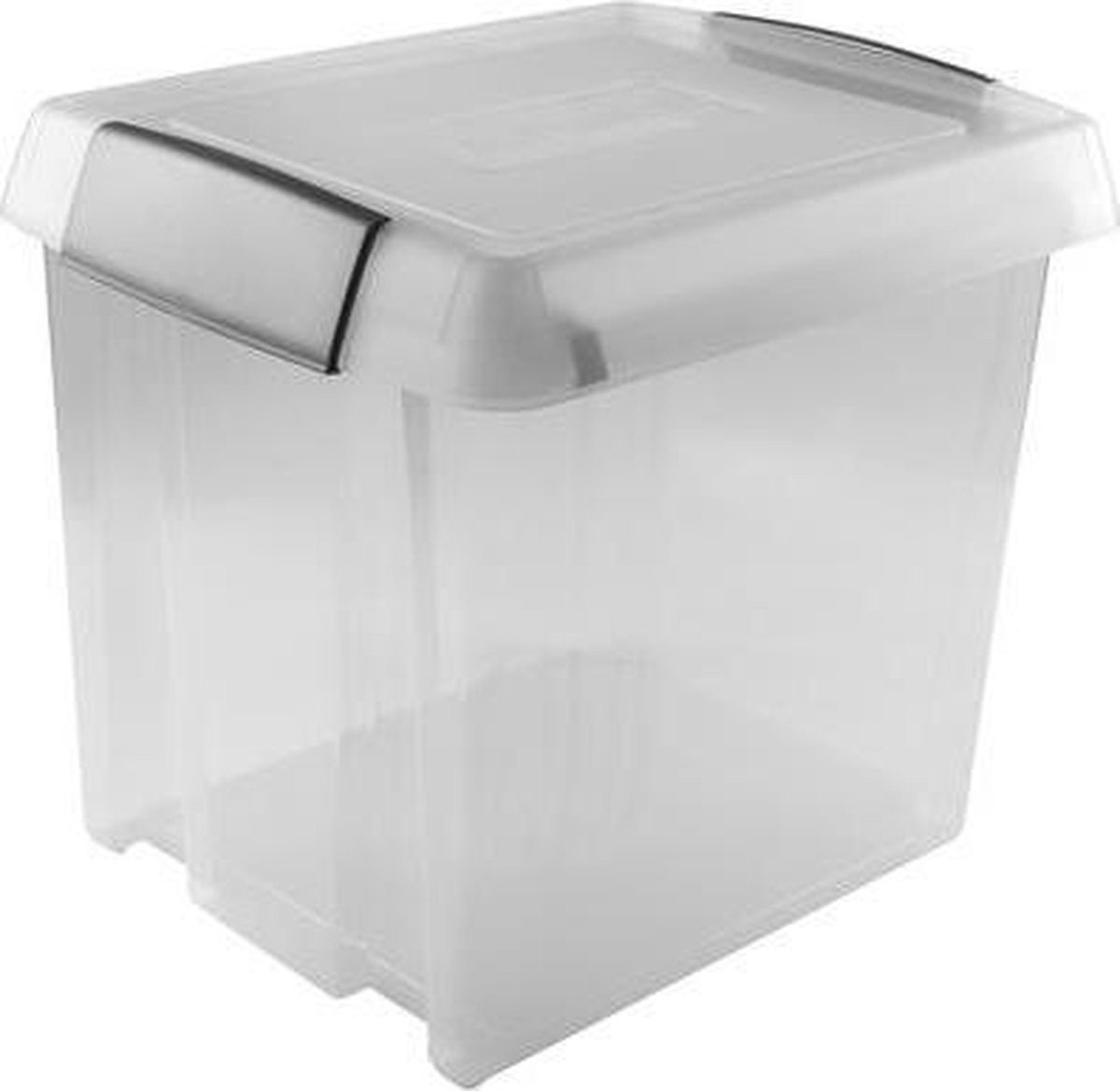 Sunware - Nesta hangmappen box met 2 strips 50L transparant grijs - 47,5 x 37 x 40,5 cm