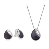 Orphelia SET-5929 - Ketting(en) met oorbel(len) - Zilver 925