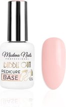 Modena Nails Pedicure Base Bubblegum 15ml. - 03 - Nude, Roze - Glanzend - Top en/of basecoat
