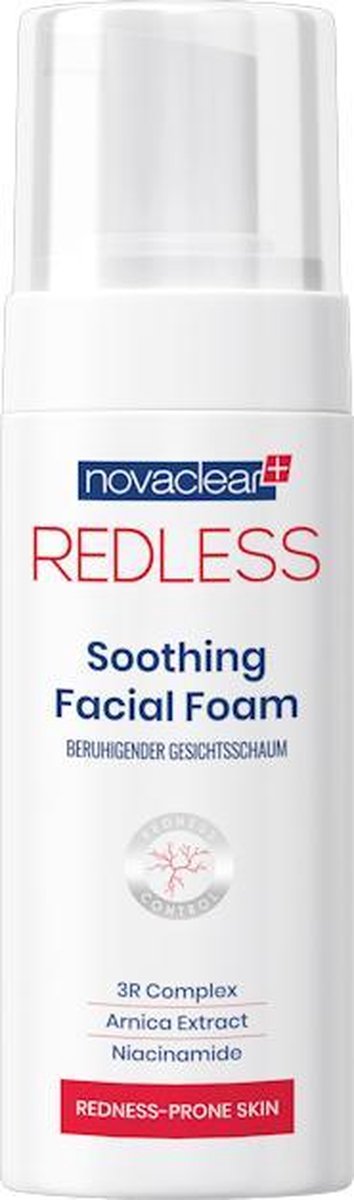 NovaClear Redless Soothing Facial Foam 100ml.