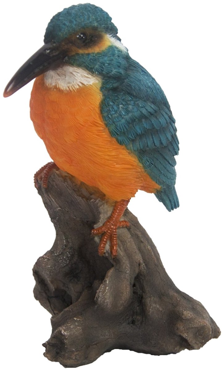 Esschert Design Ijsvogel 13,8 X 9,1 Cm Polyresin Blauw/oranje