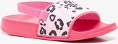 Roze badslippers met luipaardprint - Roze - Maat 29