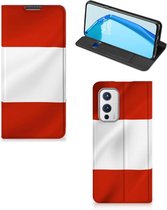 Hoesje OnePlus 9 Telefoonhoesje met Naam Oostenrijkse Vlag