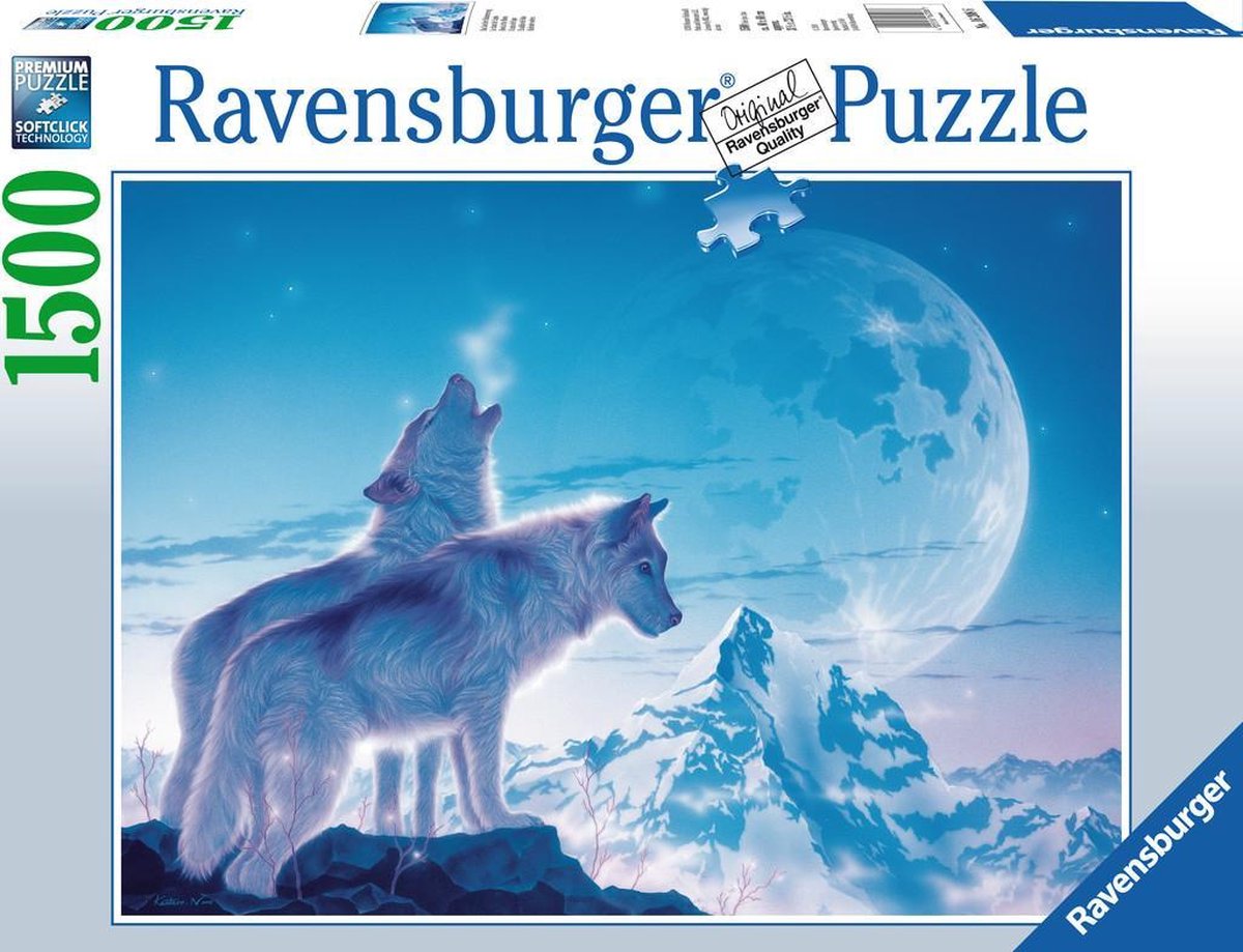 Ravensburger puzzel Huilende wolven - Legpuzzel - 1500 stukjes | bol.com
