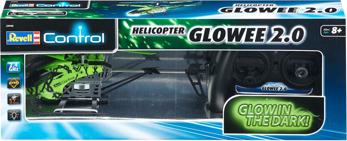 Revell RC voertuig Helikopters - 23940 RC Helicopter.Glowee 2.0 RC Model Kant en Klaar - Revell - Elektrisch — cadeau in Spellen & Speelgoed - foto 5