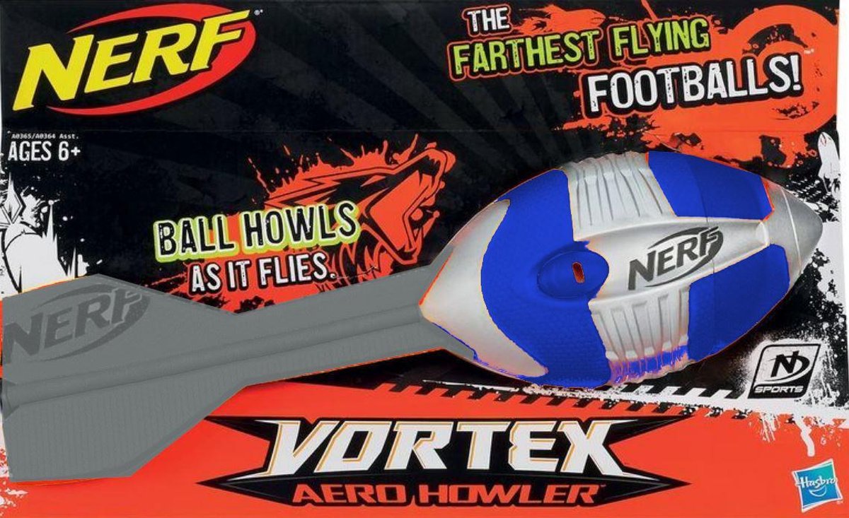 Bol Com Nerf Sports Vortex Aero Howler Werpbal Long Distance Football Met Handgreep En